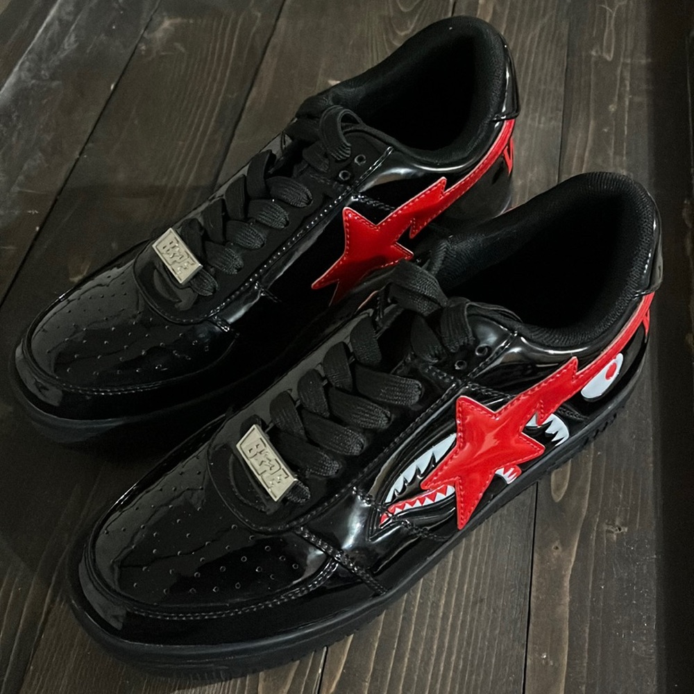 Bape Bapesta Low Black size 9